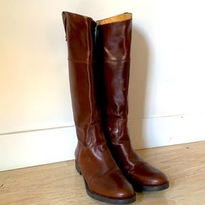 Italian Leather Knee High Boots